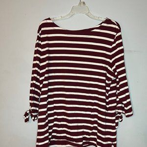Old Navy striped top 3/4 sleeves